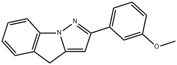 2-(3-Methoxyphenyl)-4H-pyrazolo[1,5-a]indole 结构式