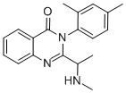 3-(2,4-DIMETHYLPHENYL)-2-(1-METHYLAMINOETHYL)-3H-QUINAZOLIN-4-ONE 结构式