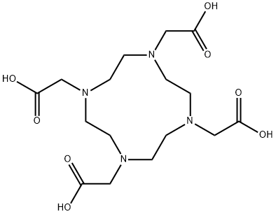 1,4,7,10-四氮杂环十二烷-1,4,7,10-四乙酸(DOTA) 结构式