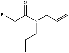 N,N-二烯丙基-2-溴乙酰胺 结构式