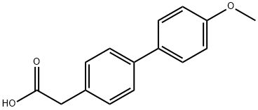 4'-甲氧基-4-联苯乙酸 结构式