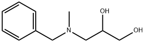 3-(N-苄基-N-甲氨基)-1,2-丙烷二醇 结构式