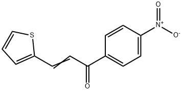 1-(4-硝基苯基)-3-(2-噻吩基)-丙烯酮 结构式