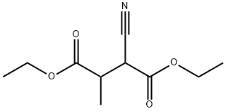 Butanedioic acid, 2-cyano-3-methyl-, diethyl ester (9CI) 结构式