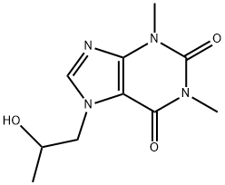 羟丙茶碱 结构式