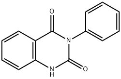 3-苯基喹唑啉-2,4-二酮 结构式