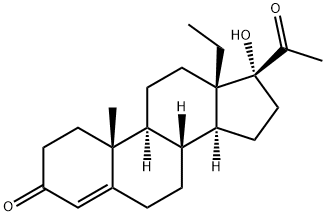 17-Hydroxy-18-methylprogesterone 结构式