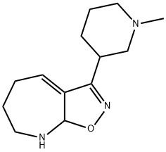 5H-Isoxazolo[5,4-b]azepine,6,7,8,8a-tetrahydro-3-(1-methyl-3-piperidinyl)-(9CI) 结构式