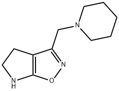 4H-Pyrrolo[3,2-d]isoxazole,5,6-dihydro-3-(1-piperidinylmethyl)-(9CI) 结构式