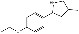 Pyrrolidine, 2-(4-ethoxyphenyl)-4-methyl- (9CI) 结构式