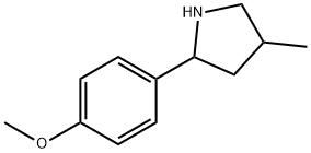 Pyrrolidine, 2-(4-methoxyphenyl)-4-methyl- (9CI) 结构式