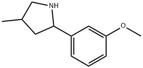 Pyrrolidine, 2-(3-methoxyphenyl)-4-methyl- (9CI) 结构式