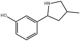 Phenol, 3-(4-methyl-2-pyrrolidinyl)- (9CI) 结构式