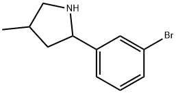 Pyrrolidine, 2-(3-bromophenyl)-4-methyl- (9CI) 结构式