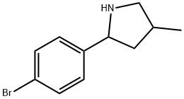 Pyrrolidine, 2-(4-bromophenyl)-4-methyl- (9CI) 结构式