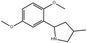 Pyrrolidine, 2-(2,5-dimethoxyphenyl)-4-methyl- (9CI) 结构式