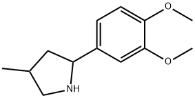 Pyrrolidine, 2-(3,4-dimethoxyphenyl)-4-methyl- (9CI) 结构式