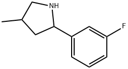Pyrrolidine, 2-(3-fluorophenyl)-4-methyl- (9CI) 结构式