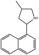 Pyrrolidine, 4-methyl-2-(1-naphthalenyl)- (9CI) 结构式