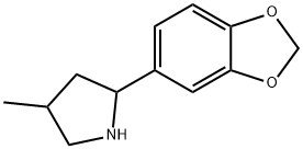 Pyrrolidine, 2-(1,3-benzodioxol-5-yl)-4-methyl- (9CI) 结构式