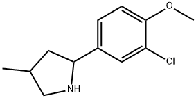 Pyrrolidine, 2-(3-chloro-4-methoxyphenyl)-4-methyl- (9CI) 结构式