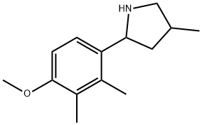 Pyrrolidine, 2-(4-methoxy-2,3-dimethylphenyl)-4-methyl- (9CI) 结构式