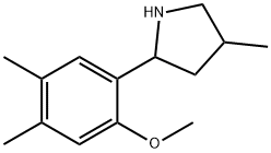 Pyrrolidine, 2-(2-methoxy-4,5-dimethylphenyl)-4-methyl- (9CI) 结构式