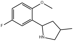 Pyrrolidine, 2-(5-fluoro-2-methoxyphenyl)-4-methyl- (9CI) 结构式