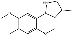 Pyrrolidine, 2-(2,5-dimethoxy-4-methylphenyl)-4-methyl- (9CI) 结构式