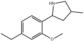Pyrrolidine, 2-(4-ethyl-2-methoxyphenyl)-4-methyl- (9CI) 结构式