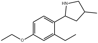 Pyrrolidine, 2-(4-ethoxy-2-ethylphenyl)-4-methyl- (9CI) 结构式