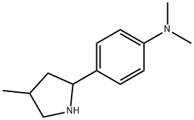 Benzenamine, N,N-dimethyl-4-(4-methyl-2-pyrrolidinyl)- (9CI) 结构式