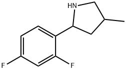 Pyrrolidine, 2-(2,4-difluorophenyl)-4-methyl- (9CI) 结构式