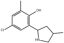 Phenol, 4-chloro-2-methyl-6-(4-methyl-2-pyrrolidinyl)- (9CI) 结构式