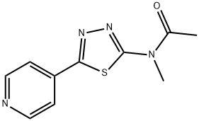 Acetamide, N-methyl-N-[5-(4-pyridinyl)-1,3,4-thiadiazol-2-yl]- (9CI) 结构式