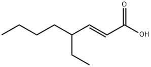 (E)-4-乙基-2-辛烯酸 结构式