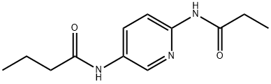 Butanamide, N-[6-[(1-oxopropyl)amino]-3-pyridinyl]- (9CI) 结构式
