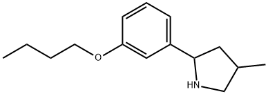 Pyrrolidine, 2-(3-butoxyphenyl)-4-methyl- (9CI) 结构式