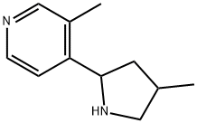 Pyridine, 3-methyl-4-(4-methyl-2-pyrrolidinyl)- (9CI) 结构式