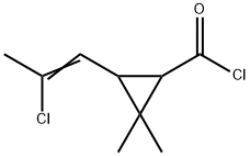 Cyclopropanecarbonyl chloride, 3-(2-chloro-1-propenyl)-2,2-dimethyl- (9CI) 结构式