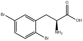 2,5-二溴-DL-苯丙氨酸 结构式