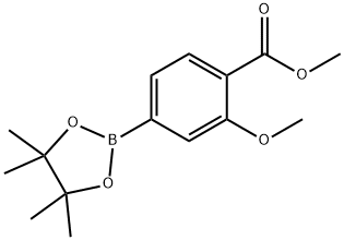 3-甲氧基-4-甲氧羰基苯硼酸频那醇酯 结构式