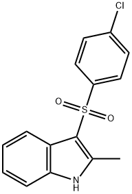 3-(4-chlorophenylsulfonyl)-2-methyl-1H-indole 结构式