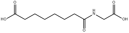 8-[(羧基甲基)氨基]-8-氧代-辛酸 结构式