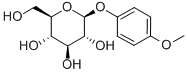 4-甲氧基苯基Β-D-吡喃葡萄糖苷 结构式