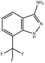 7-三氟甲基-1氢-吲唑-3-胺 结构式