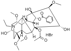 aconitine hydrobromide 结构式