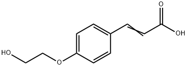 3-4-(2-HYDROXY-ETHOXY)-PHENYL-ACRYLIC ACID 结构式