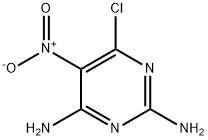 6-氯-5-硝基-2,4-二氨基嘧啶 结构式