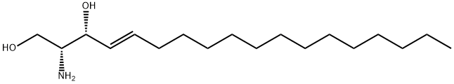 (2R,3R,4E)-2-氨基-4-十八碳烯-1,3-二醇 结构式